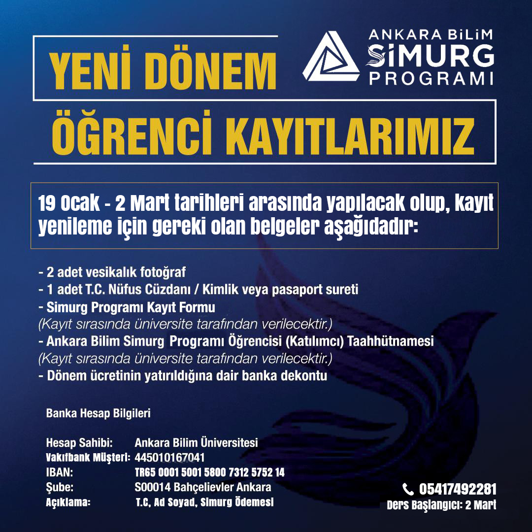 Yeni Dönem Öğrenci Kayıtları