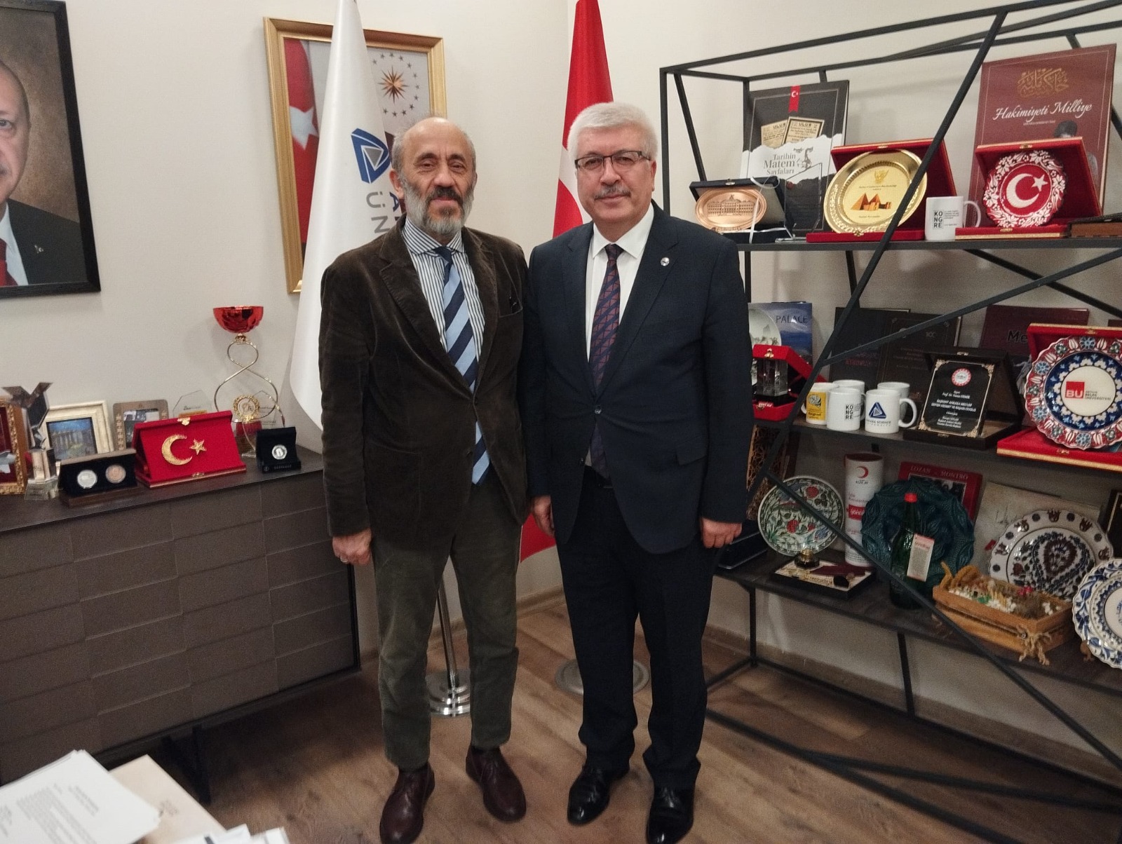 Sinop University Rector Prof. Dr. Şakir Taşdemir and General Secretary Şenol Metin paid a courtesy visit to our Rector Prof. Dr. Yavuz Demir.