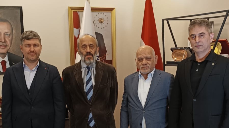 Akit Newspaper Chairman of the Board Nuri Karahasanoğlu visited our Rector Prof. Dr. Yavuz Demir.