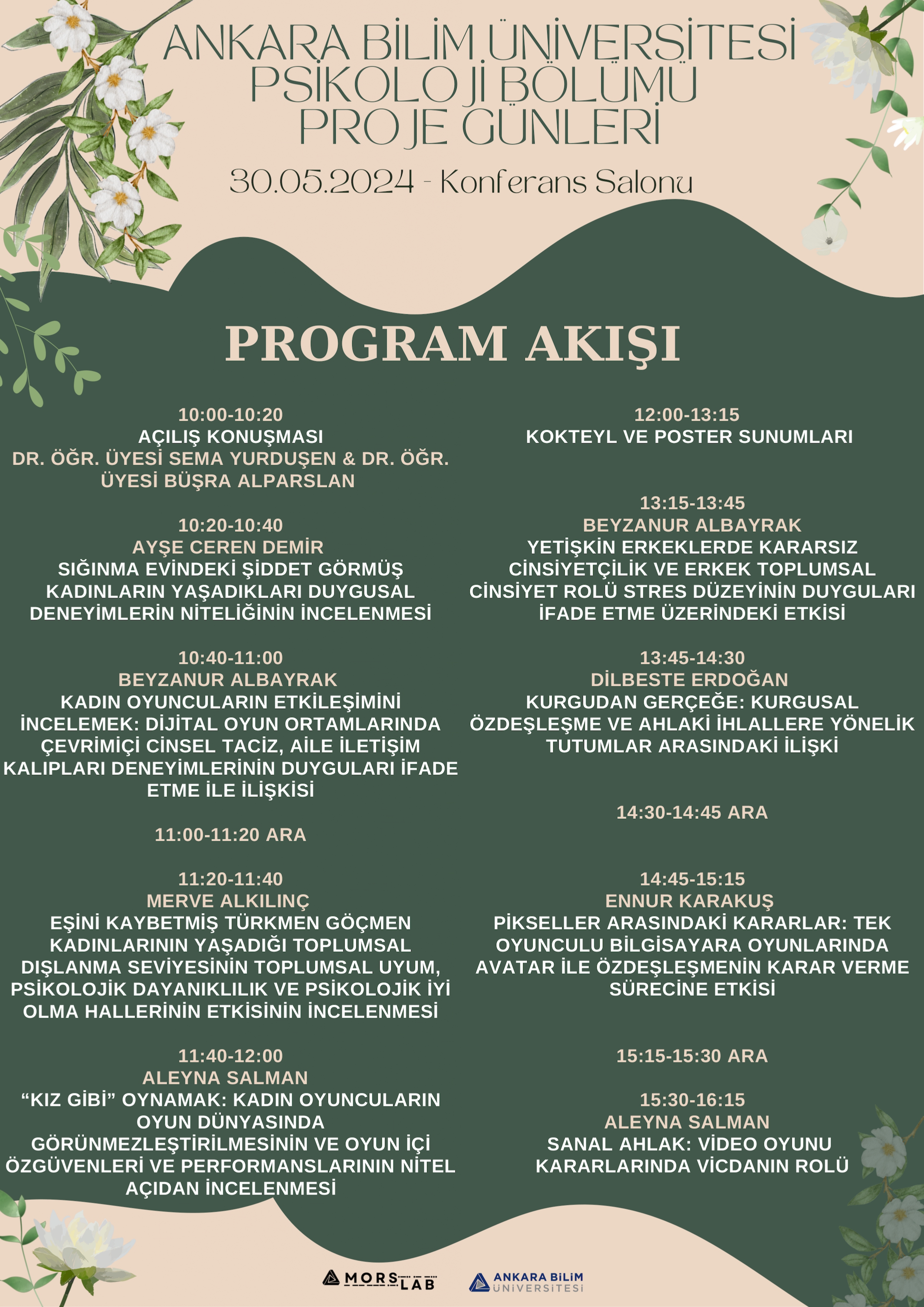 Psikoloji Bölümü Proje Günleri