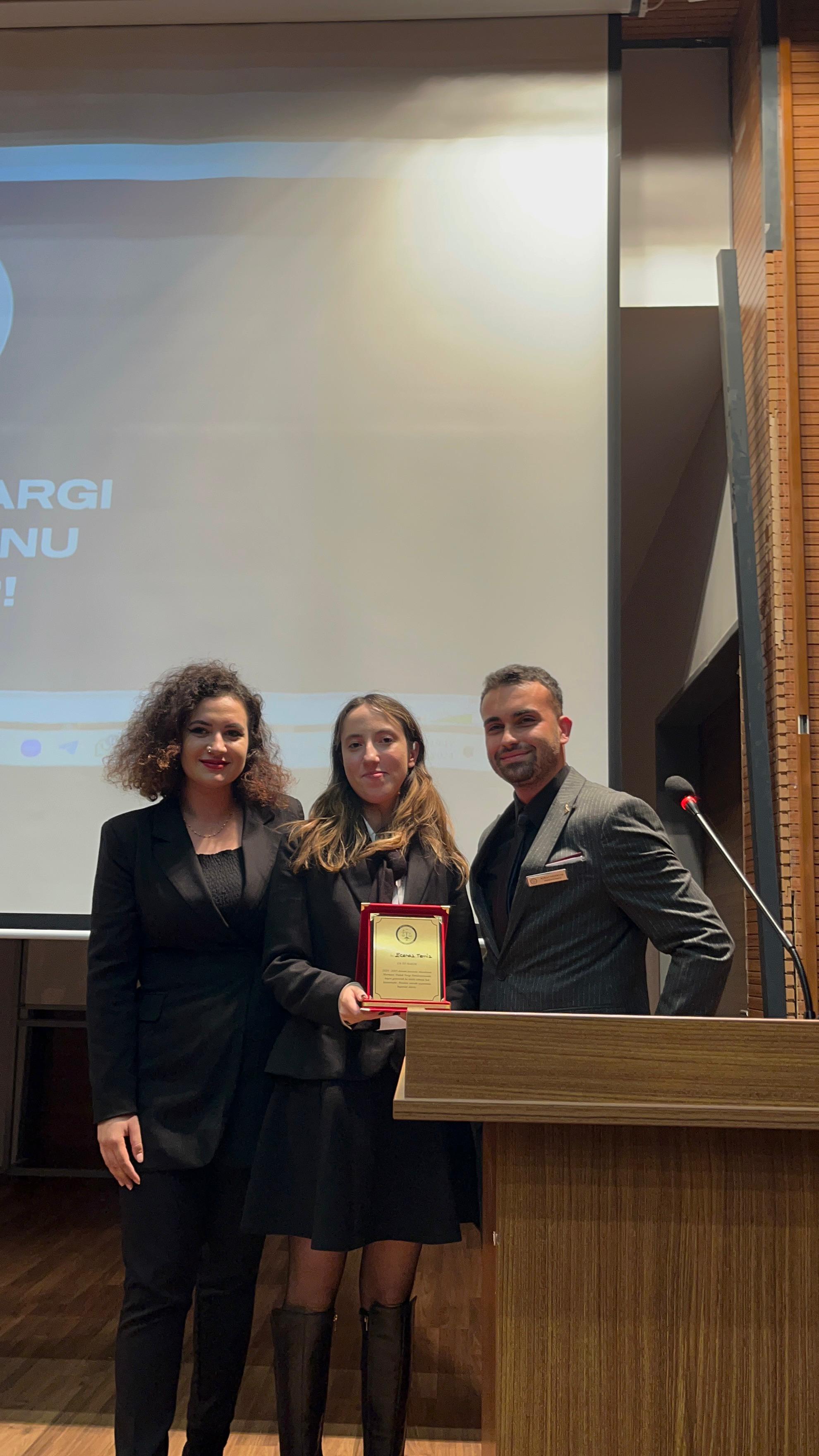 Fakültemiz Öğrencisi Marmara Yargı Simülasyonu'nda En İyi Hakim Seçilmiştir