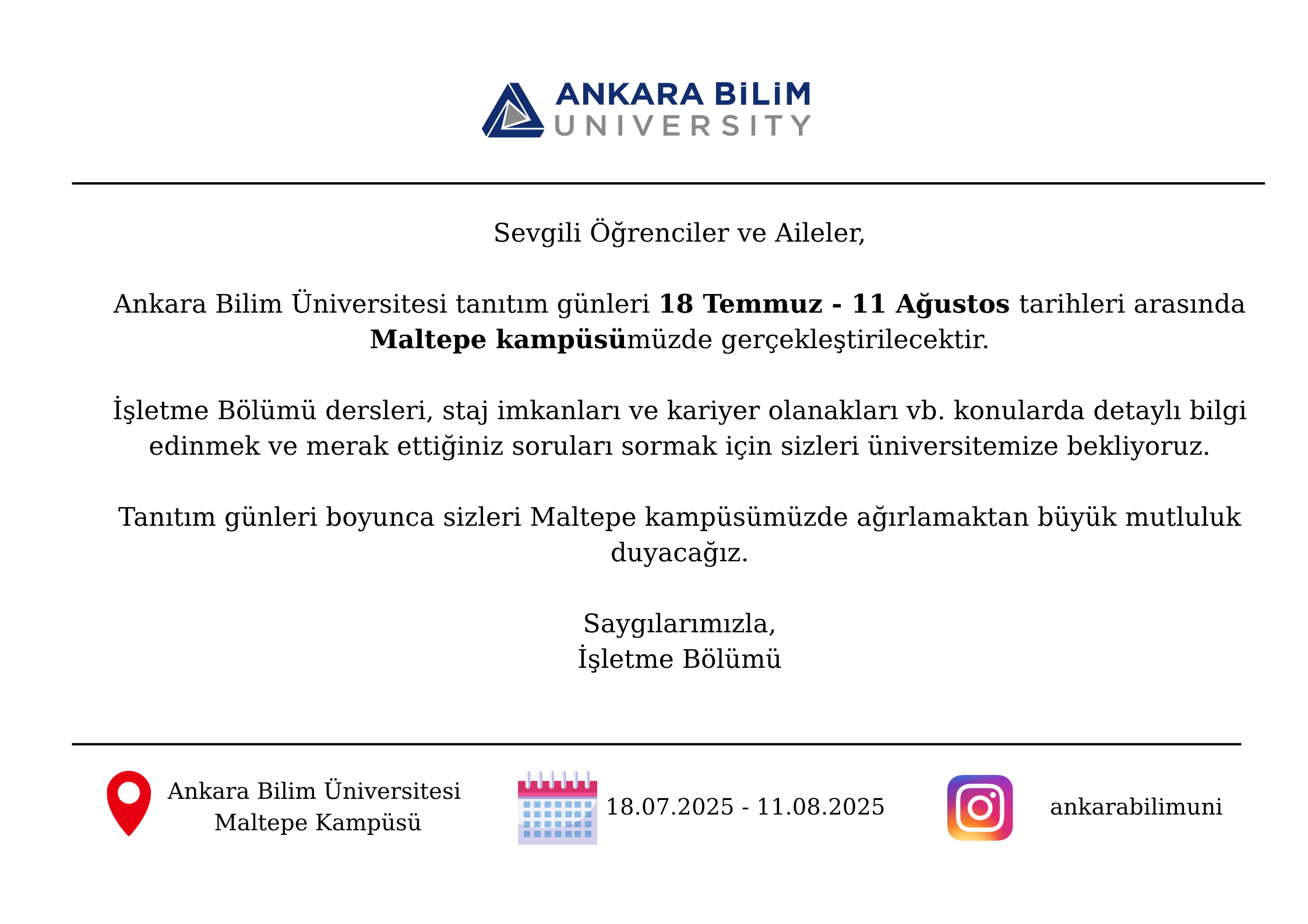 Tanıtım Günlerimiz Başladı!