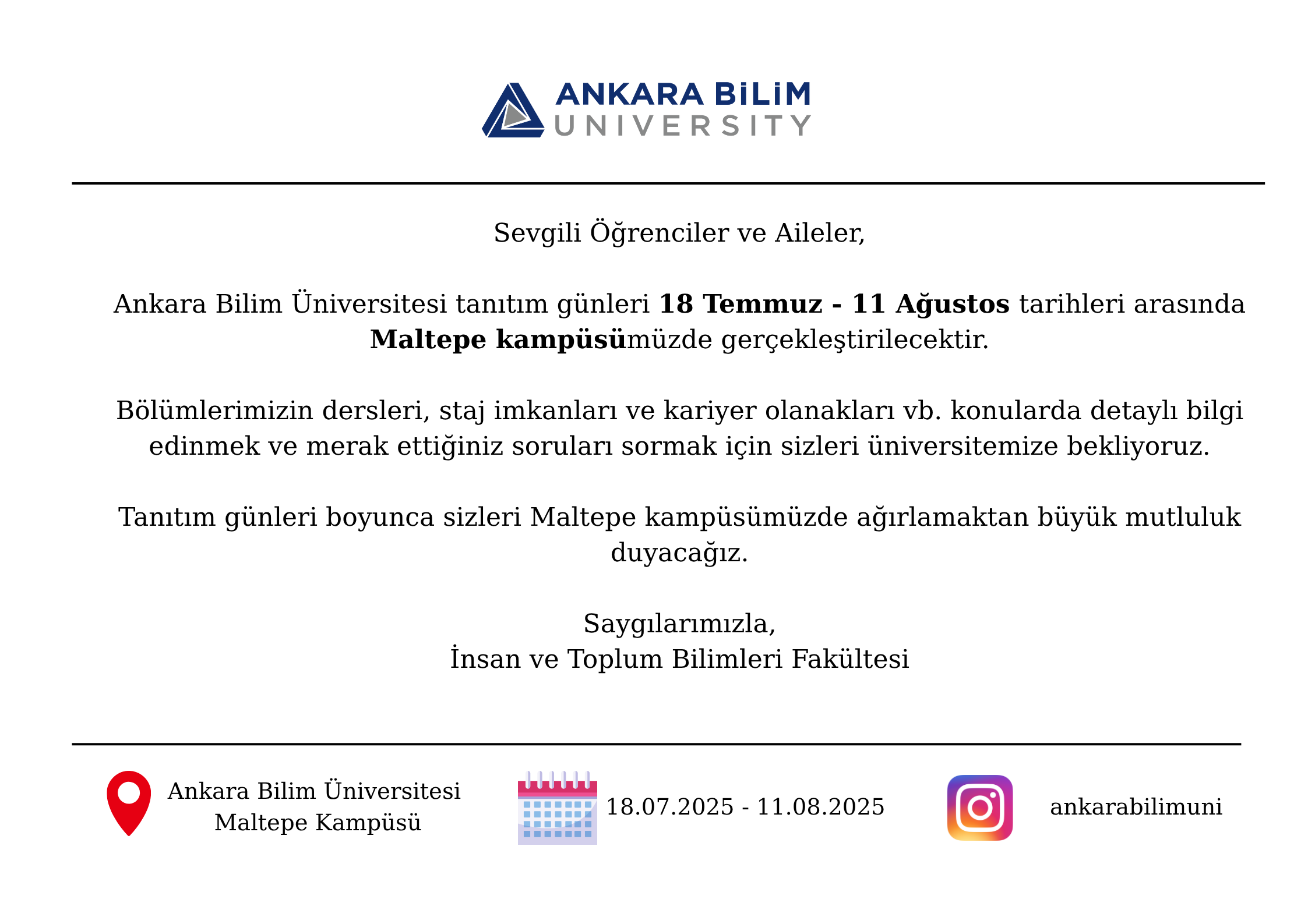 Tanıtım Günlerimiz Başladı!