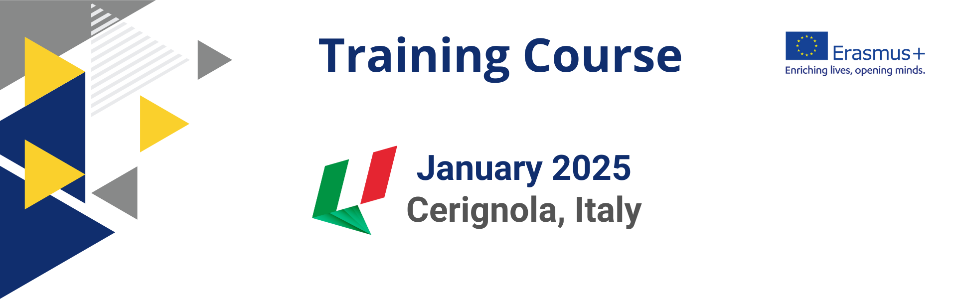 İtalya'da Erasmus+ Eğitim Kursu Projesi Katılımcı Çağrısı (Cerignola, İtalya)