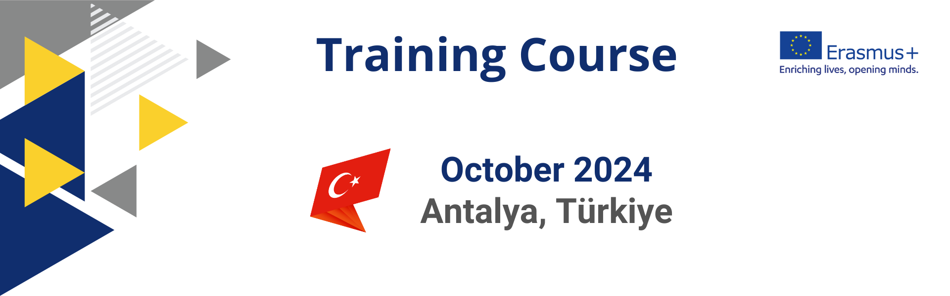 Call for Participants for Erasmus+ Training Course in Antalya (Antalya, Türkiye)