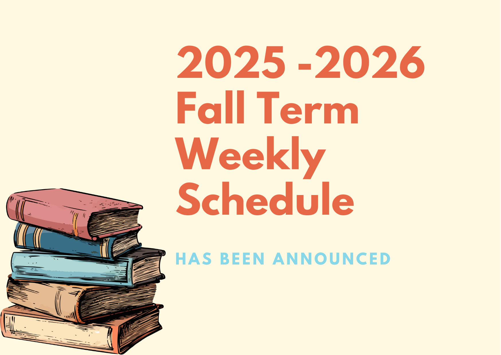 2025- 2026 Güz Dönemi Ders Programı (Güncellendi)