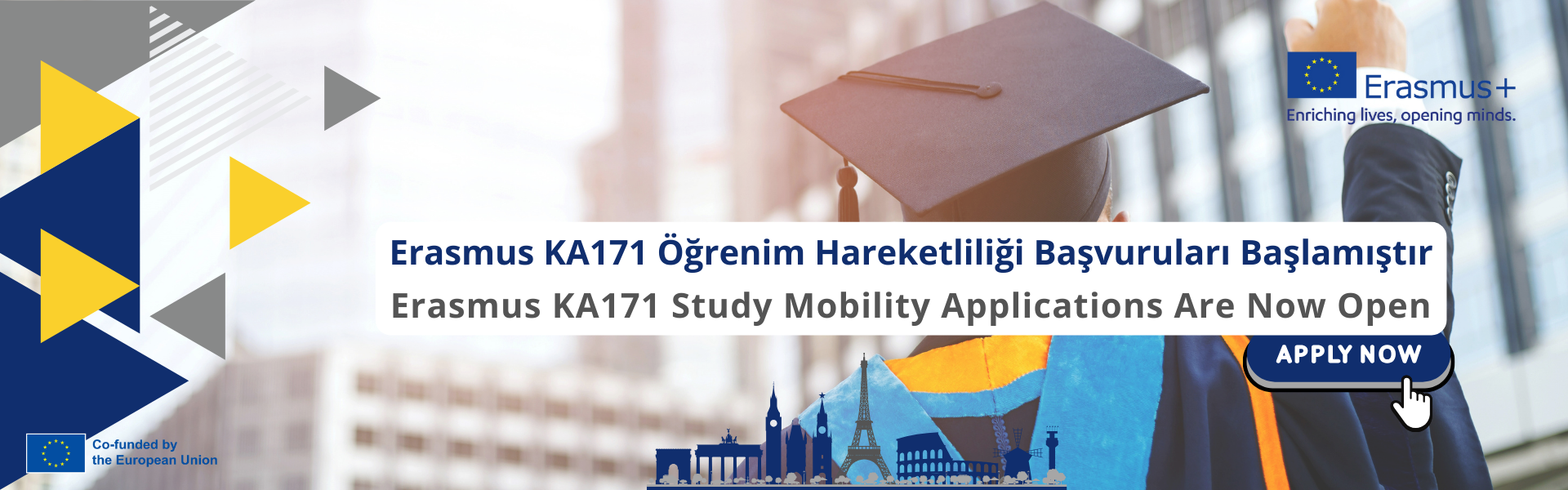 Erasmus KA171 Öğrenim Hareketliliği Başvuruları