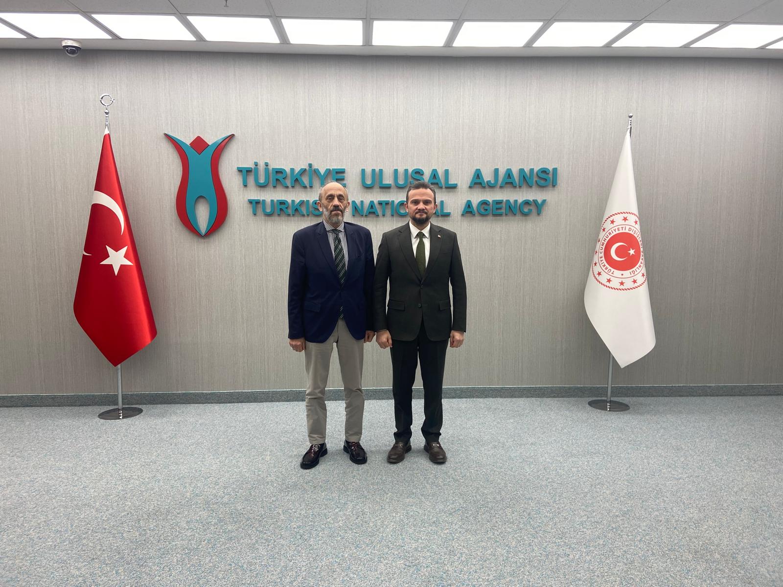 Our Rector, Prof. Dr. Yavuz Demir, visited İlker Astarcı, the President of the Turkish National Agency.