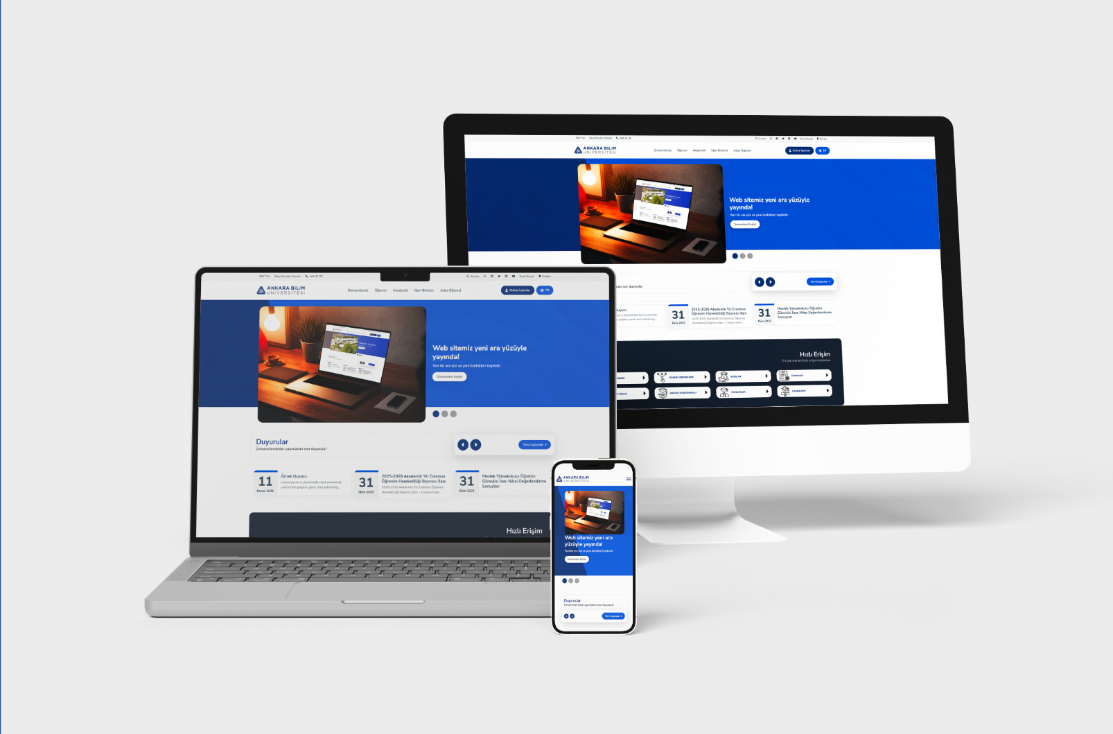 Our university website is online with its new infrastructure and interface!